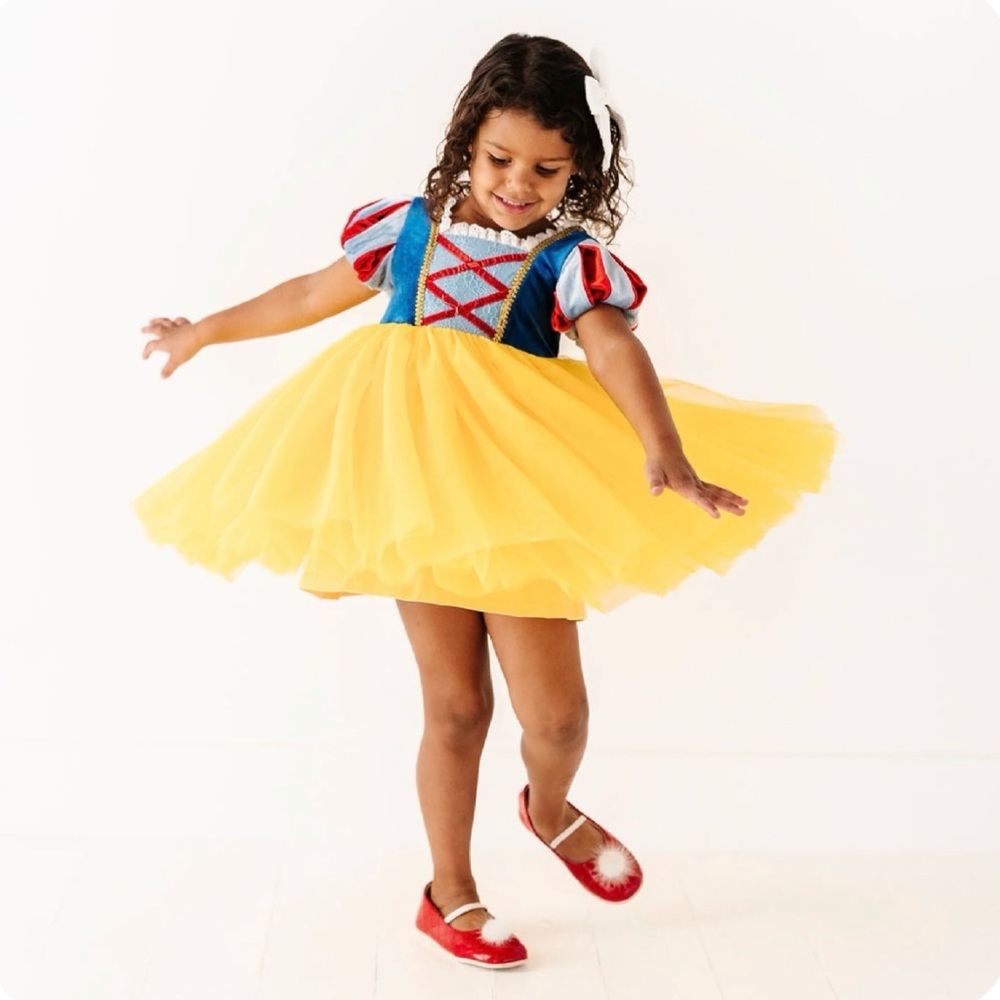Vibrant Kids Theater Dress with Yellow Skirt